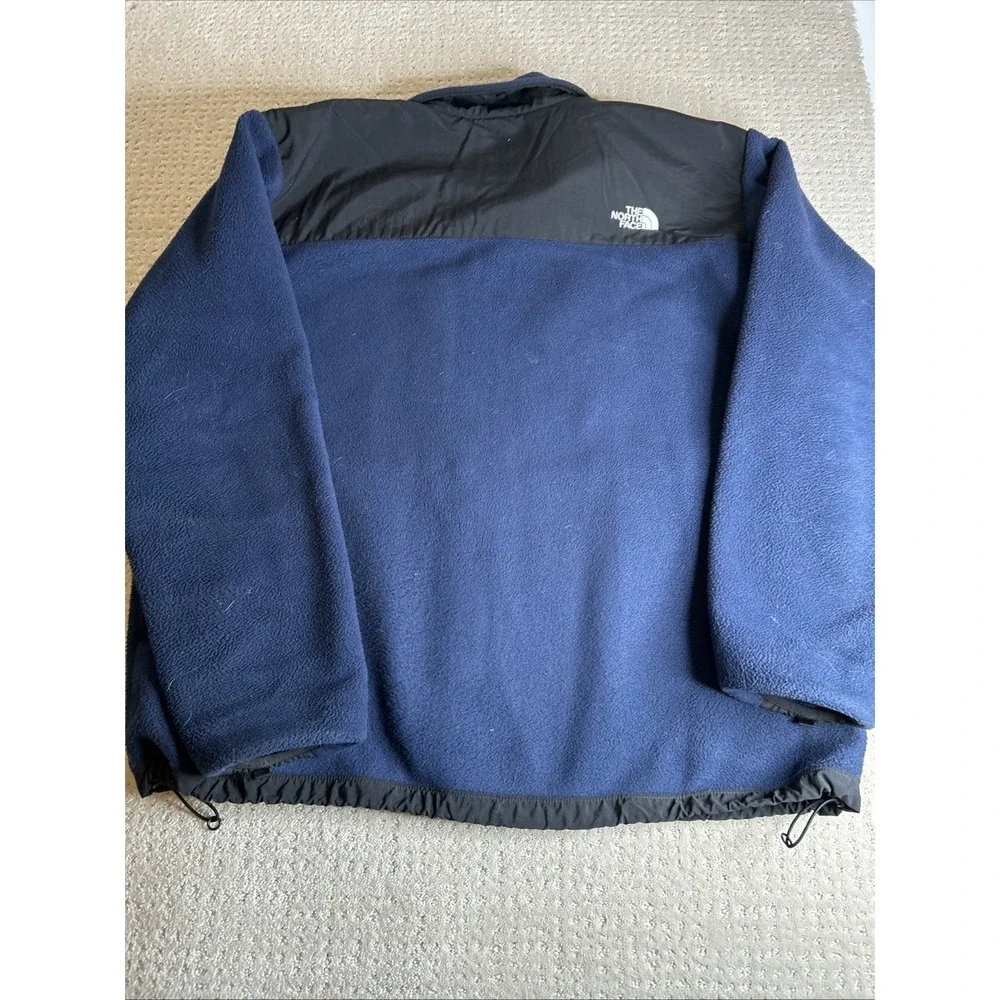 The Northface polartec zip up fleece jacket size 2XL Navy/Black‎